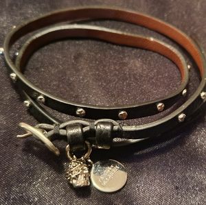 Double Wrap Studded Bracelet